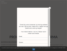 Tablet Screenshot of prodesign.dk